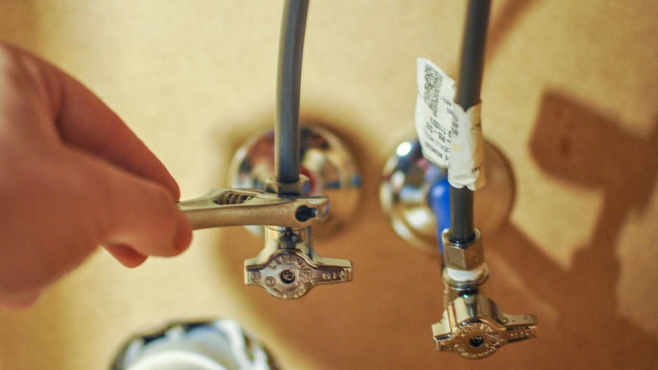 Diy Faucet Replacement No You Don T, How To Replace A Bathroom Sink Water Valve