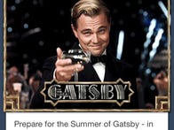 An ad for The Great Gatsby now showing in Tumblr's mobile apps.