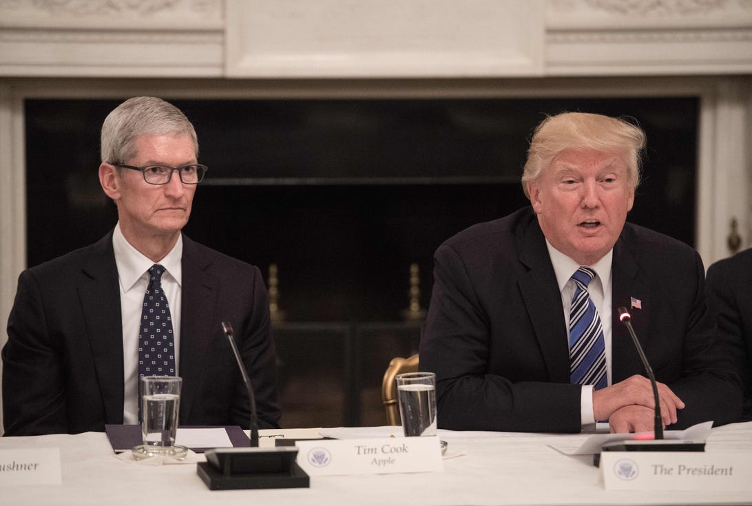 Tim Cook warns Trump that China tariffs would hurt Apple and help Samsung