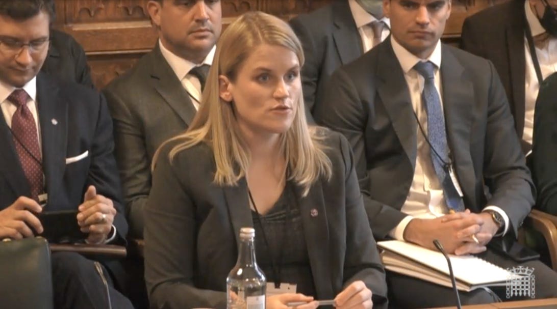 Frances Haugen: Key moments from Facebook whistleblower’s UK parliamentary testimony