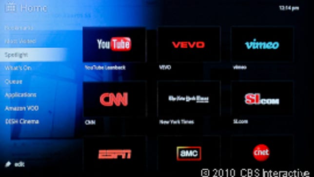 Google TV in action.