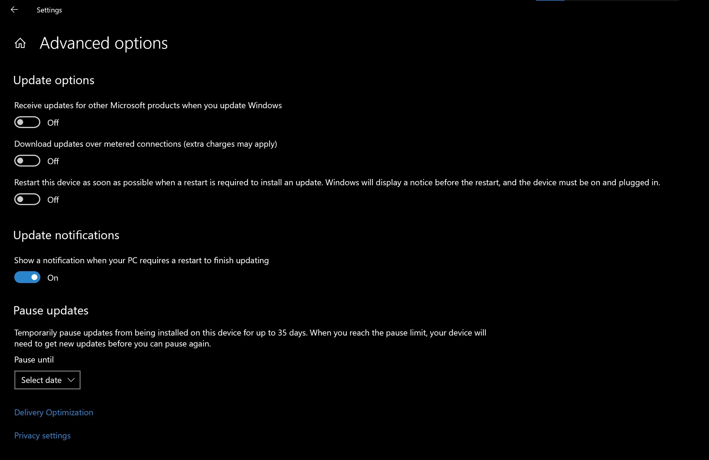 Disable these Windows 10 settings right now Win-10-pause-updates