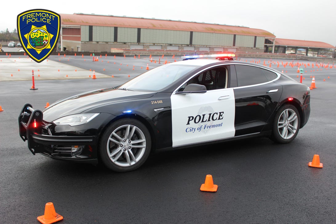 Fremont Police Department Tesla Model S patrol car