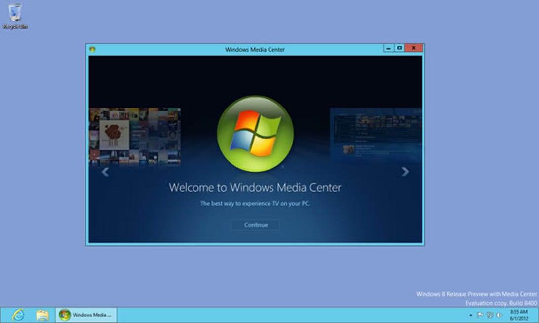 You can restore Media Center to Windows 8 for free, at least in the Release Preview.