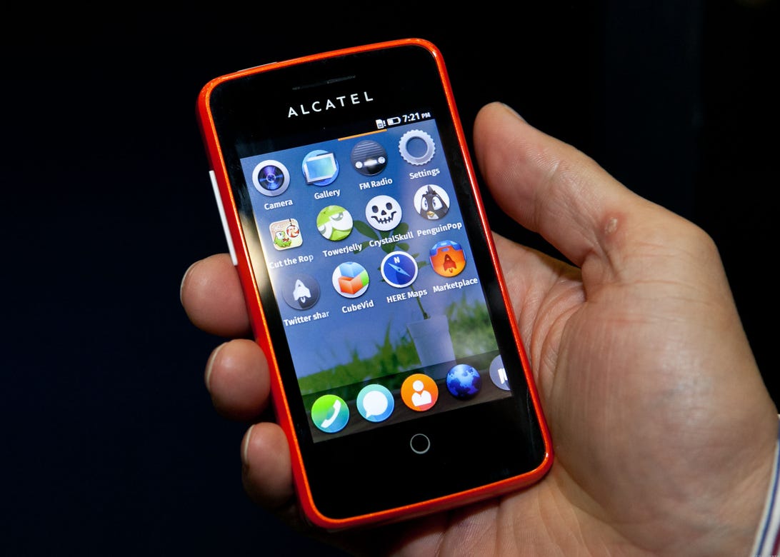 The Alcatel One Touch Fire, a Firefox OS phone
