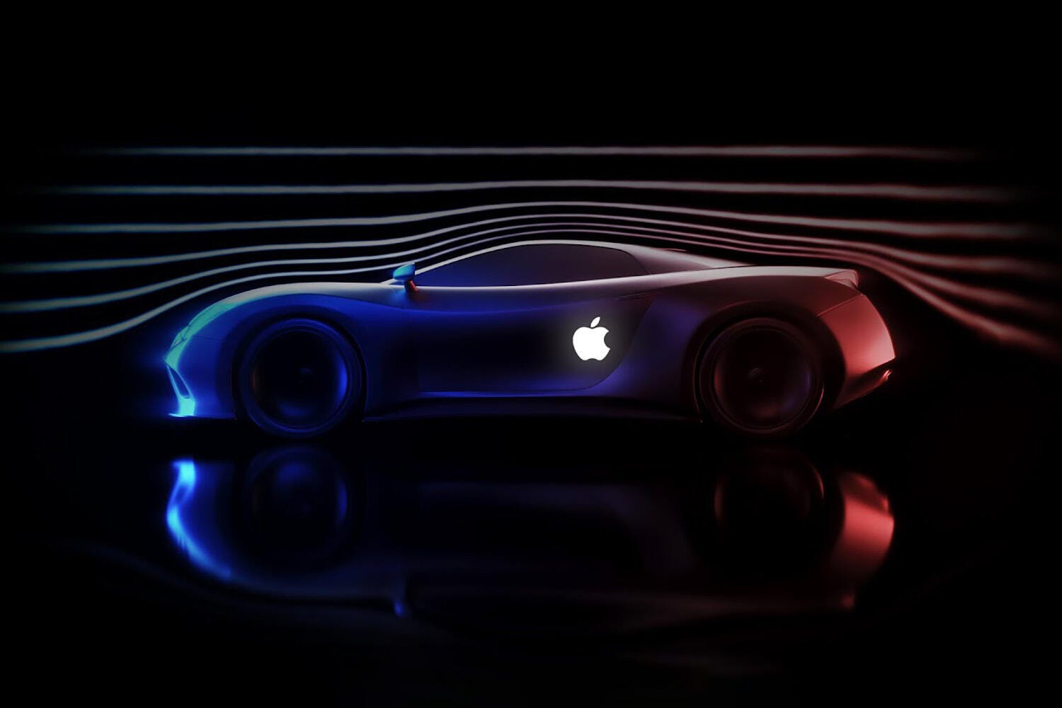 A render of the future Apple Car
