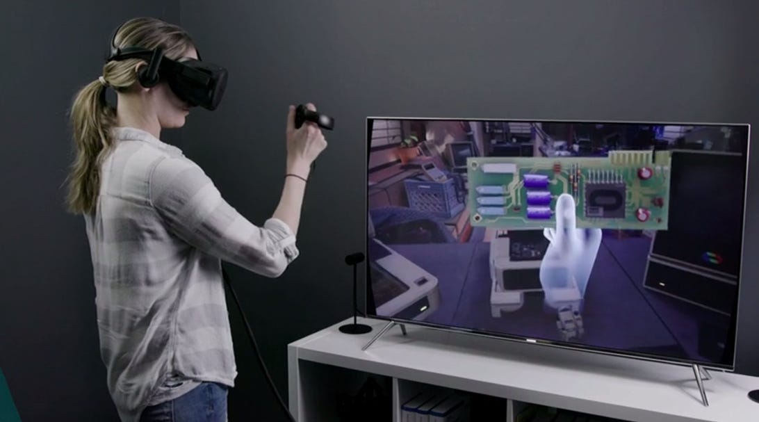 A day after Oculus Go debut, Facebook demos next-gen VR plans